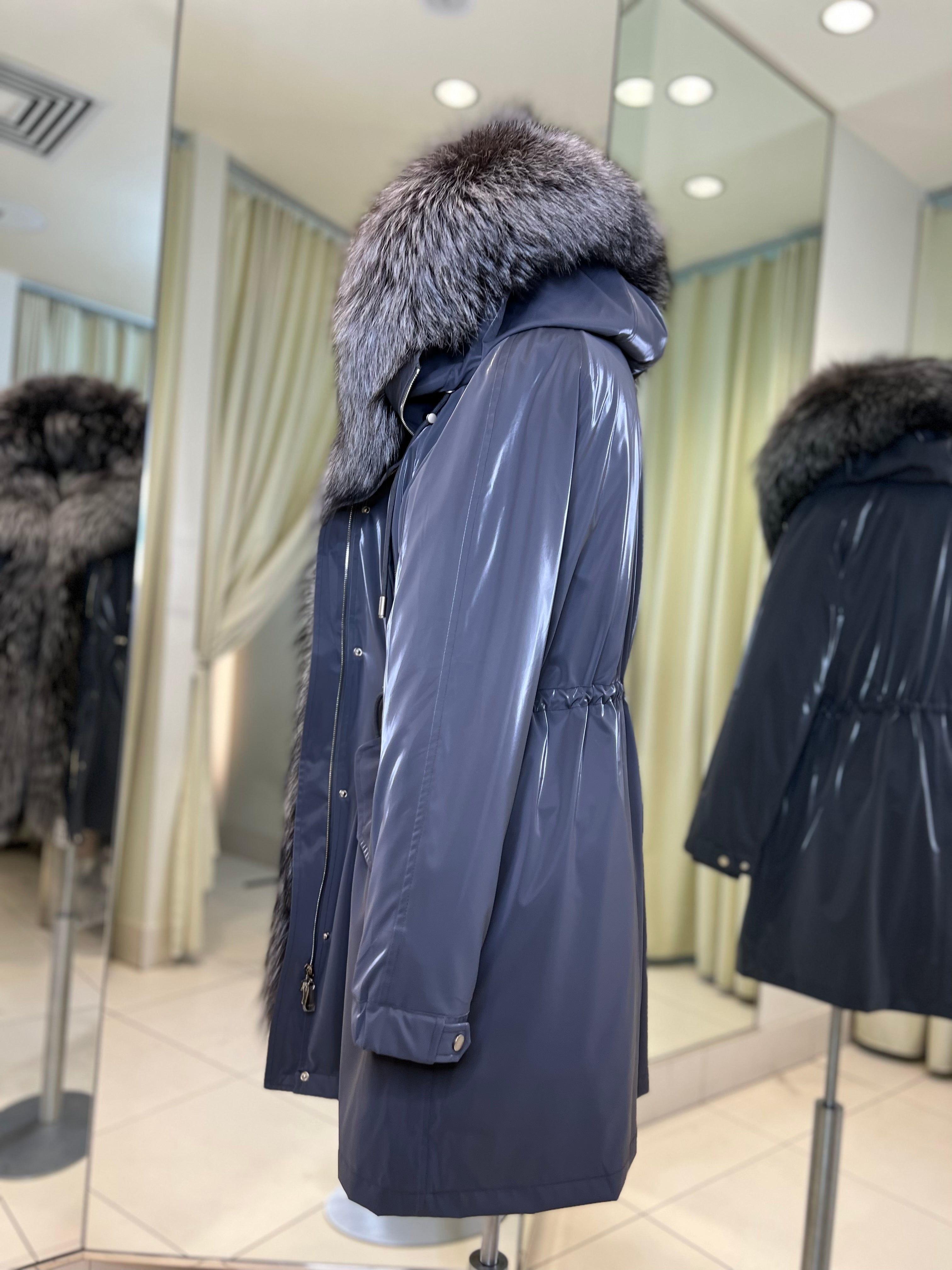 Genuine Silver Fox Fully Lined Hood Rabbit Insulated Parka Alaska® Outerwear Company