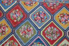 Handwoven Nourison Soumak SK43 Multicolor Area Rug – 8'5" x 11'7" – Professionally Cleaned Rugistan