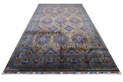 Hand-Knotted Zerkhaki Afghan Wool Area Rug – 6'7" x 9'7" | Rich Brown Tones, Durable Craftsmanship Rugistan