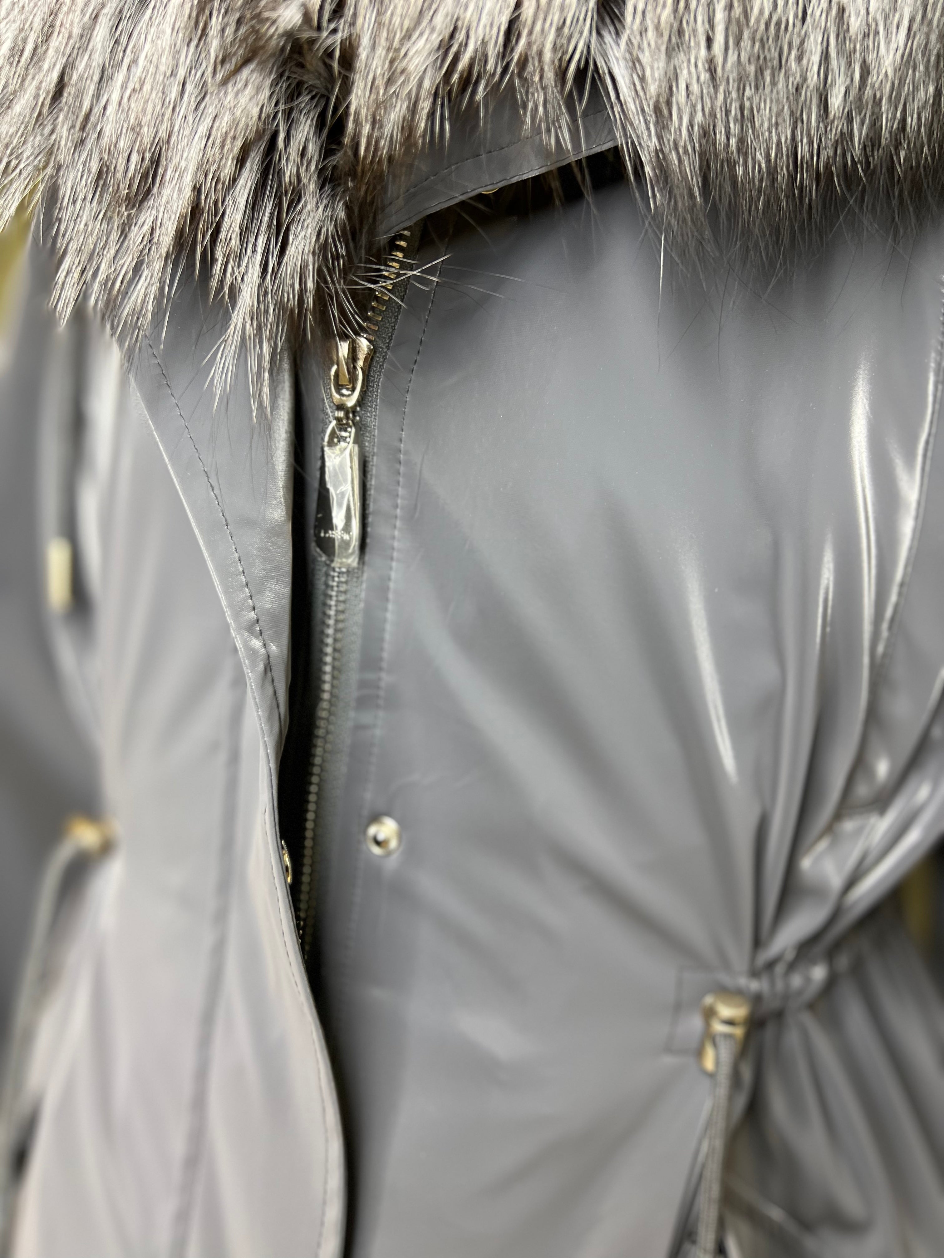 Genuine Silver Fox Fully Lined Hood Rabbit Insulated Parka Alaska® Outerwear Company