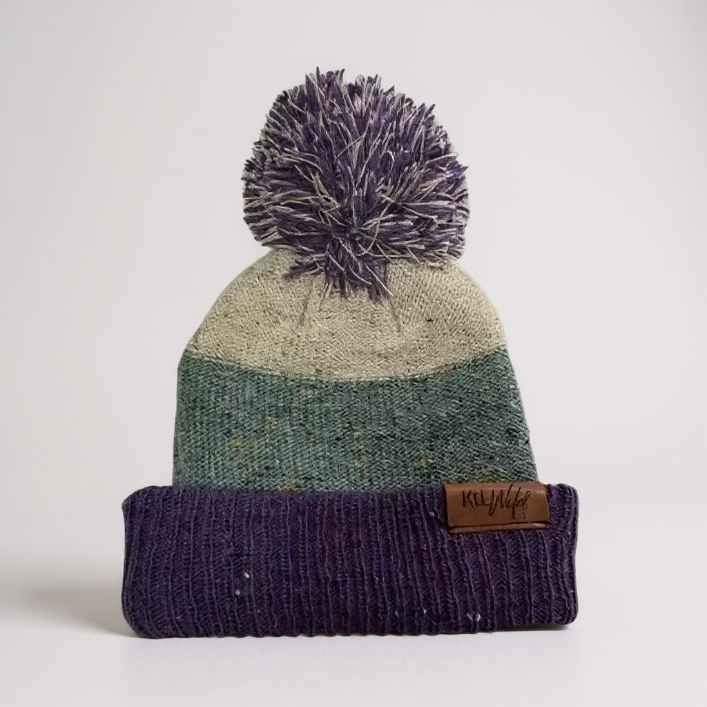 Puff beanie - purple Keep the Littles Wild