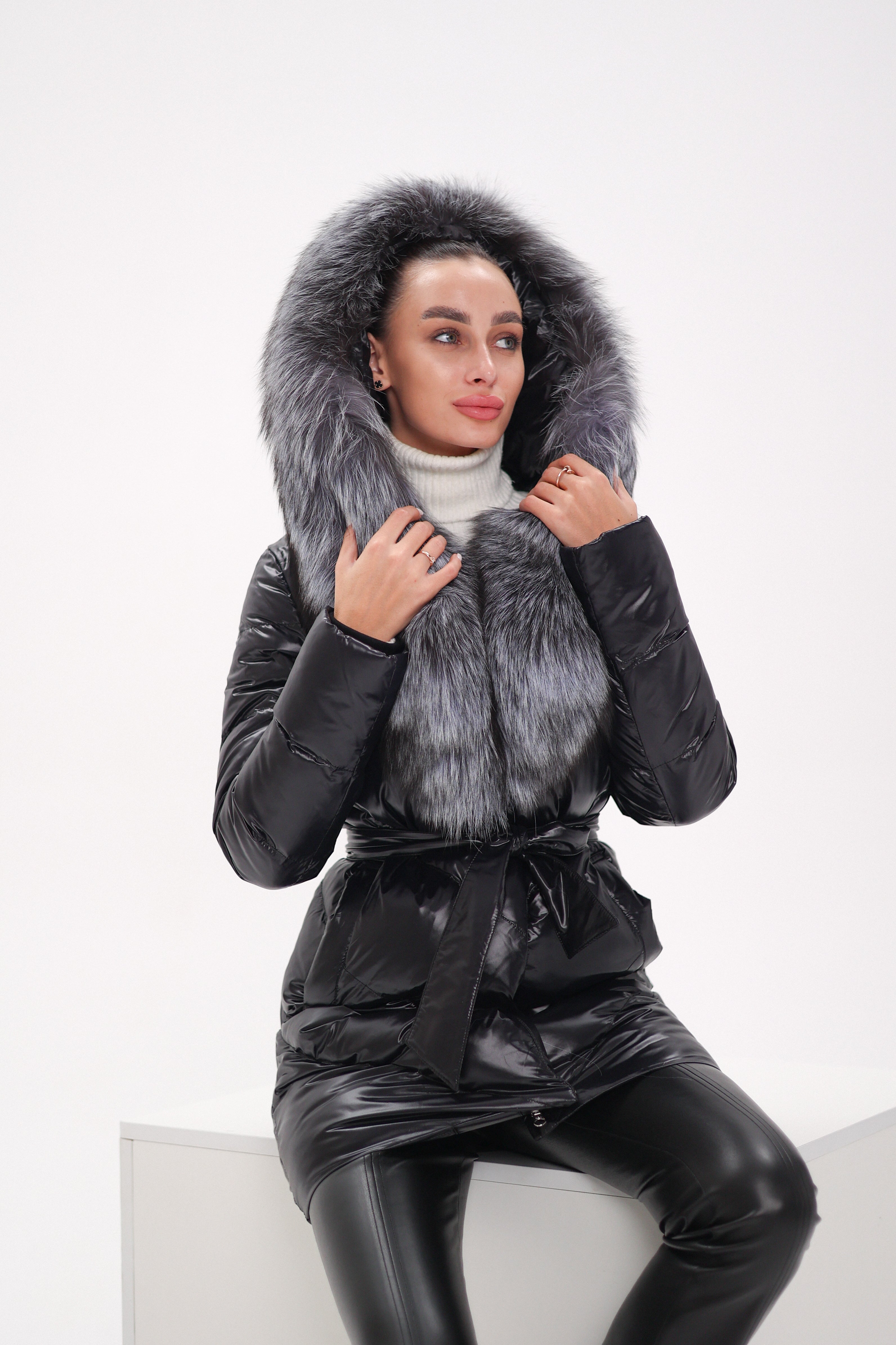 Genuine Silver Fox Fur Down Fill Coat Alaska® Outerwear Company