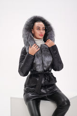 Genuine Silver Fox Fur Down Fill Coat Alaska® Outerwear Company