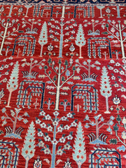 Handwoven Soumak Multicolor Wool Area Rug – 8’ x 10’ Rugistan