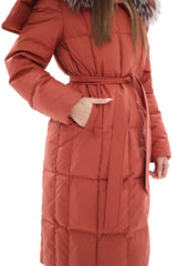 Genuine Silver Fox Fur Trim Down Coat Alaska® Outerwear Company