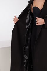 Astoria Classic Wraparound Wool Blend Overcoat