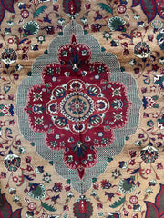 Hand-Knotted Afghan Garden Design Rug – 6’6” x 9’6” Rugistan