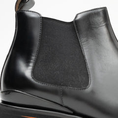 Foil leather Thick-Soled Chelsea Boot 2898 Black