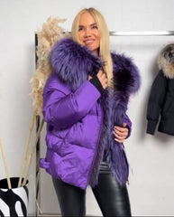 Genuine Silver Fox Fur Down Fill Parka Alaska® Outerwear Company
