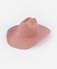 Pink cowboy hat on a white background