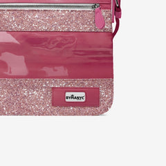 Glitter Pink Messenger Bag 16” | BYMANYC ® New York Glam Street Edition
