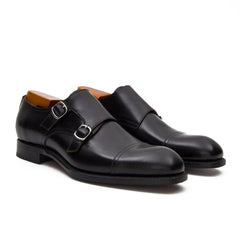 Goodyear Premium Double Monk Strap Shoes Black