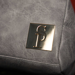 Grey Leather Toiletry Bag Sole Premise