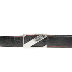 Handcrafted Alligator Leather Belts DVG146