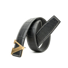 Handcrafted Alligator Leather Belts DVG159