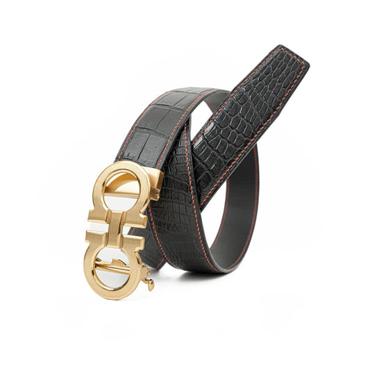 Handcrafted Alligator Leather Belts DVG259