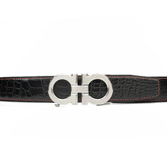 Handcrafted Alligator Leather Belts DVG259
