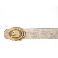 Handcrafted Alligator Leather Belts DVG366