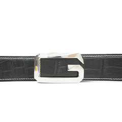Handcrafted Alligator Leather Belts G-shaped buckle