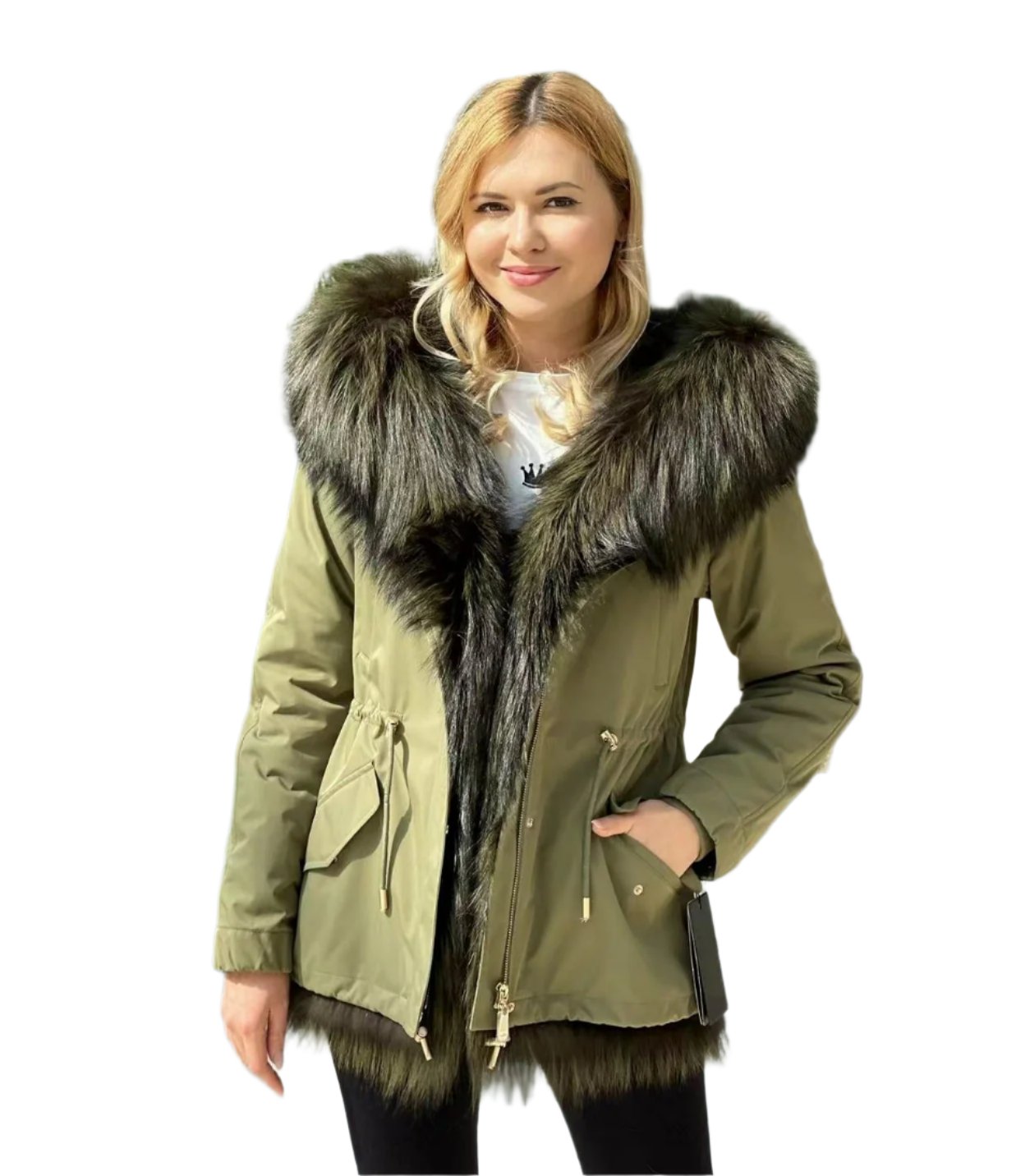 Genuine Silver Fox Fur Parka with Rabbit Fur Insulation Alaska® Outerwear Company