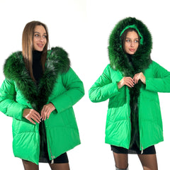 Genuine Silver Fox Fur Down Fill Parka Alaska® Outerwear Company