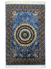 Hand-Knotted Parak Rug – Sky Blue, 40” x 60” | Afghan Wool Rug Rugistan