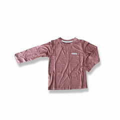 Pink long-sleeve shirt on a white background