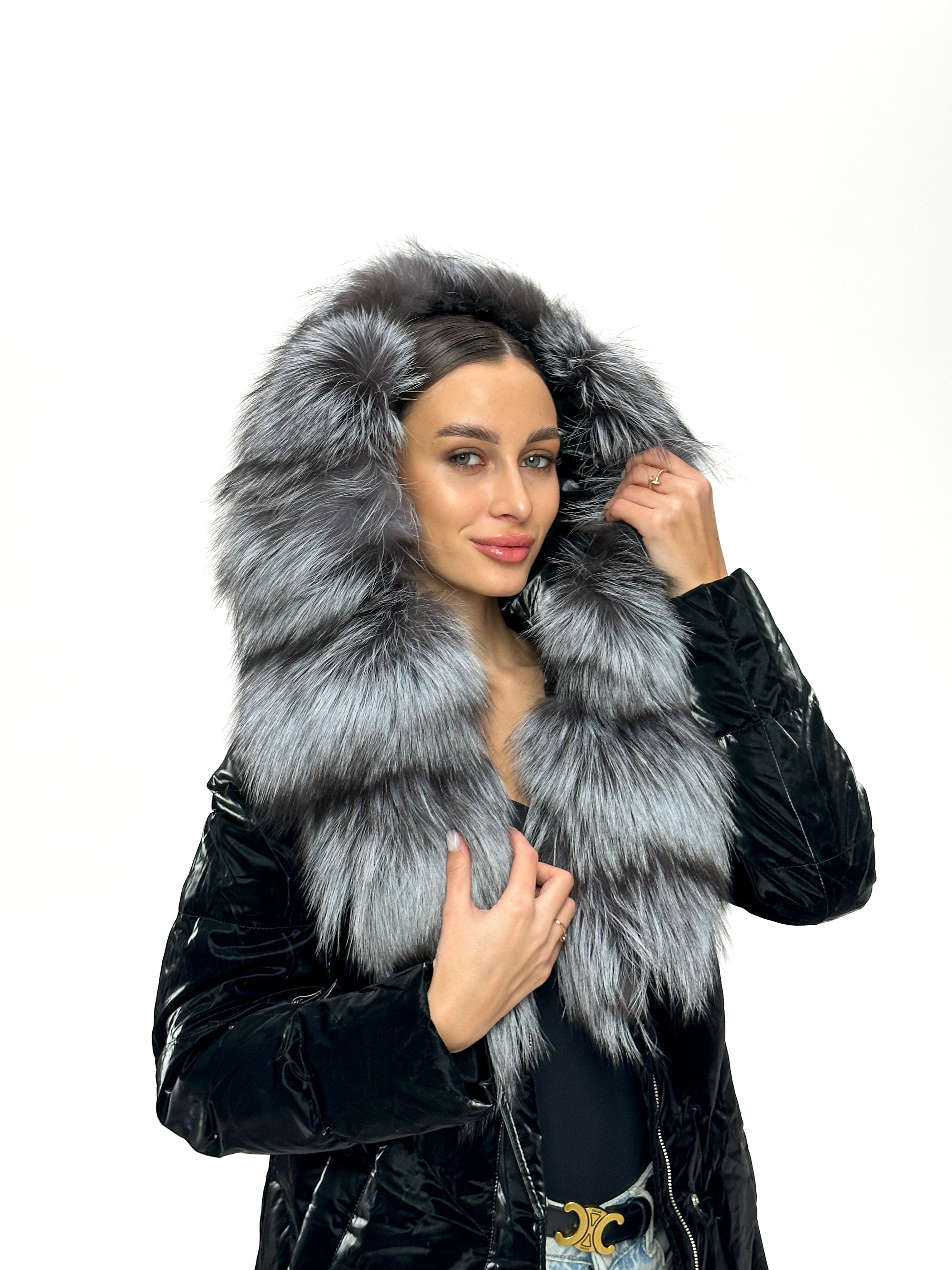 Genuine Silver Fox Fur Down Fill Coat Alaska® Outerwear Company