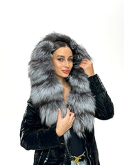 Genuine Silver Fox Fur Down Fill Coat Alaska® Outerwear Company