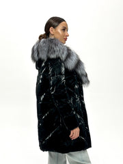 Genuine Silver Fox Fur Down Fill Coat Alaska® Outerwear Company