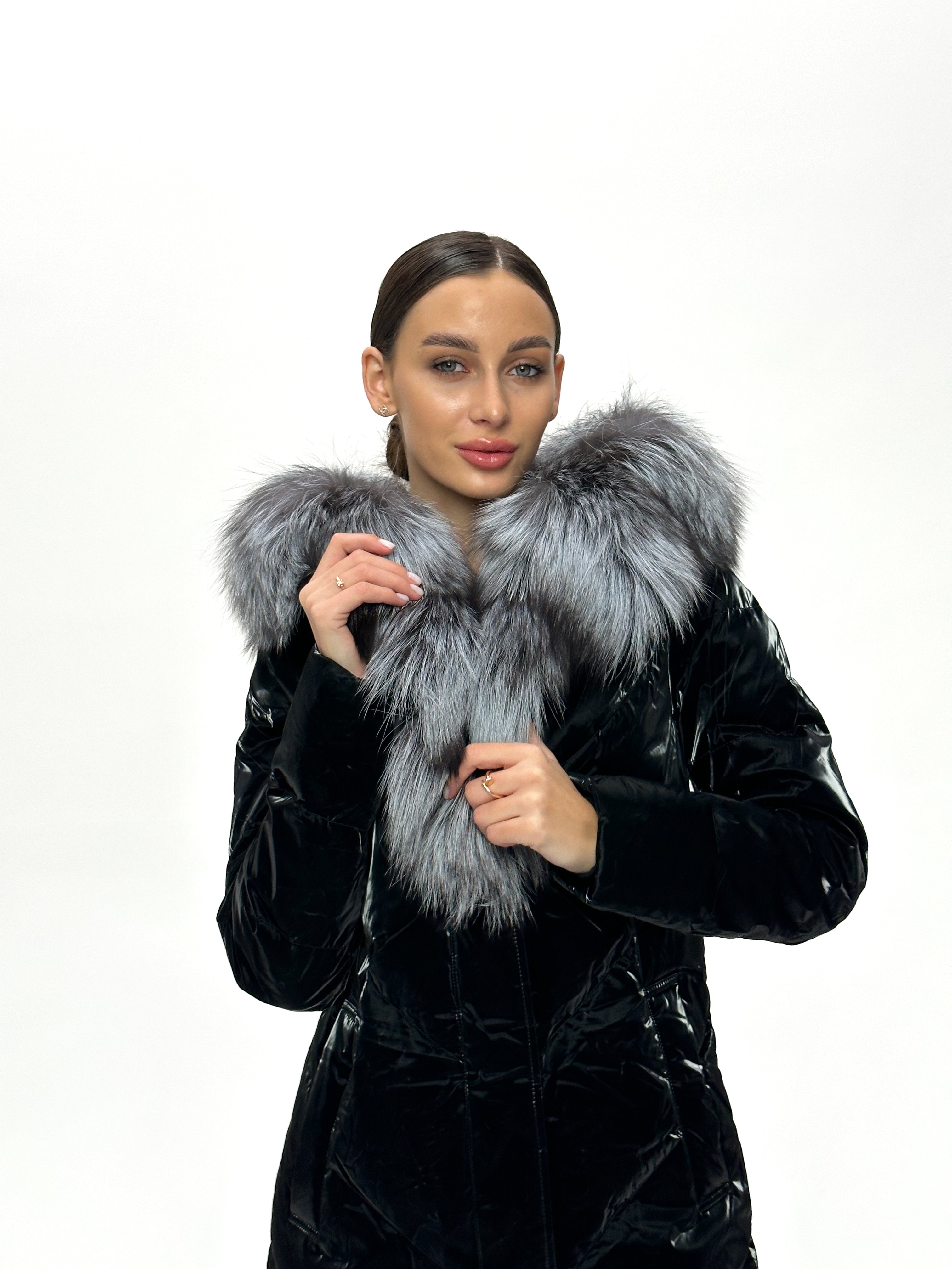 Genuine Silver Fox Fur Down Fill Coat Alaska® Outerwear Company