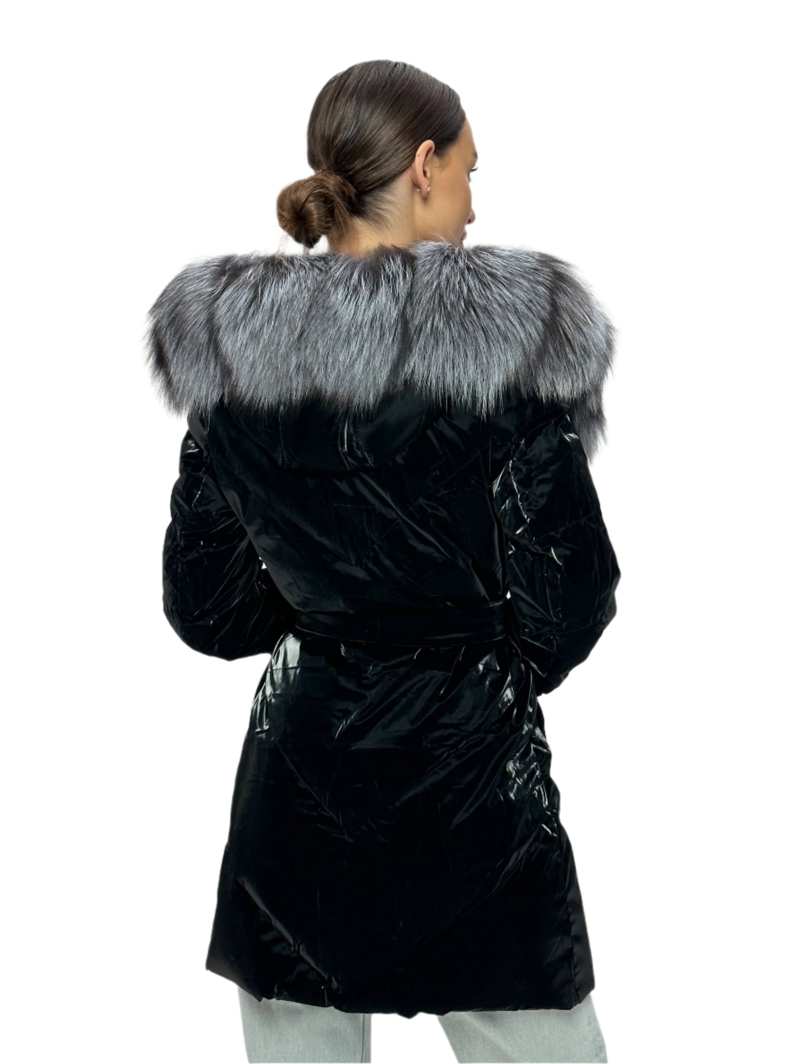 Genuine Silver Fox Fur Down Fill Coat Alaska® Outerwear Company