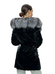 Genuine Silver Fox Fur Down Fill Coat Alaska® Outerwear Company