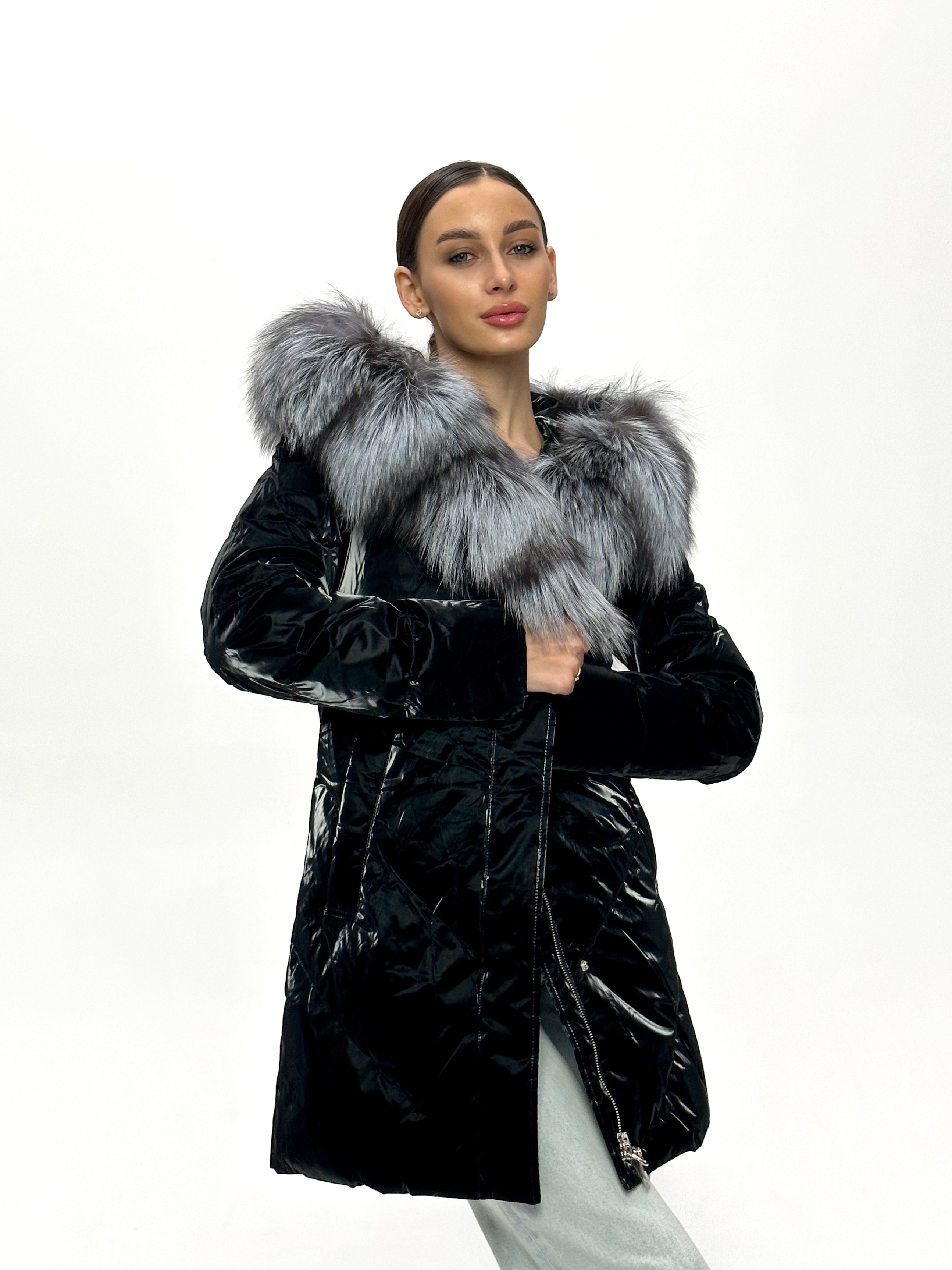 Genuine Silver Fox Fur Down Fill Coat Alaska® Outerwear Company