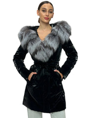 Genuine Silver Fox Fur Down Fill Coat Alaska® Outerwear Company