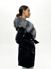 Genuine Silver Fox Fur Down Fill Coat Alaska® Outerwear Company