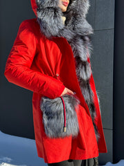 Genuine Silver Fox Fur Rabbit Fur Insulated Parka Alaska® Outerwear Company