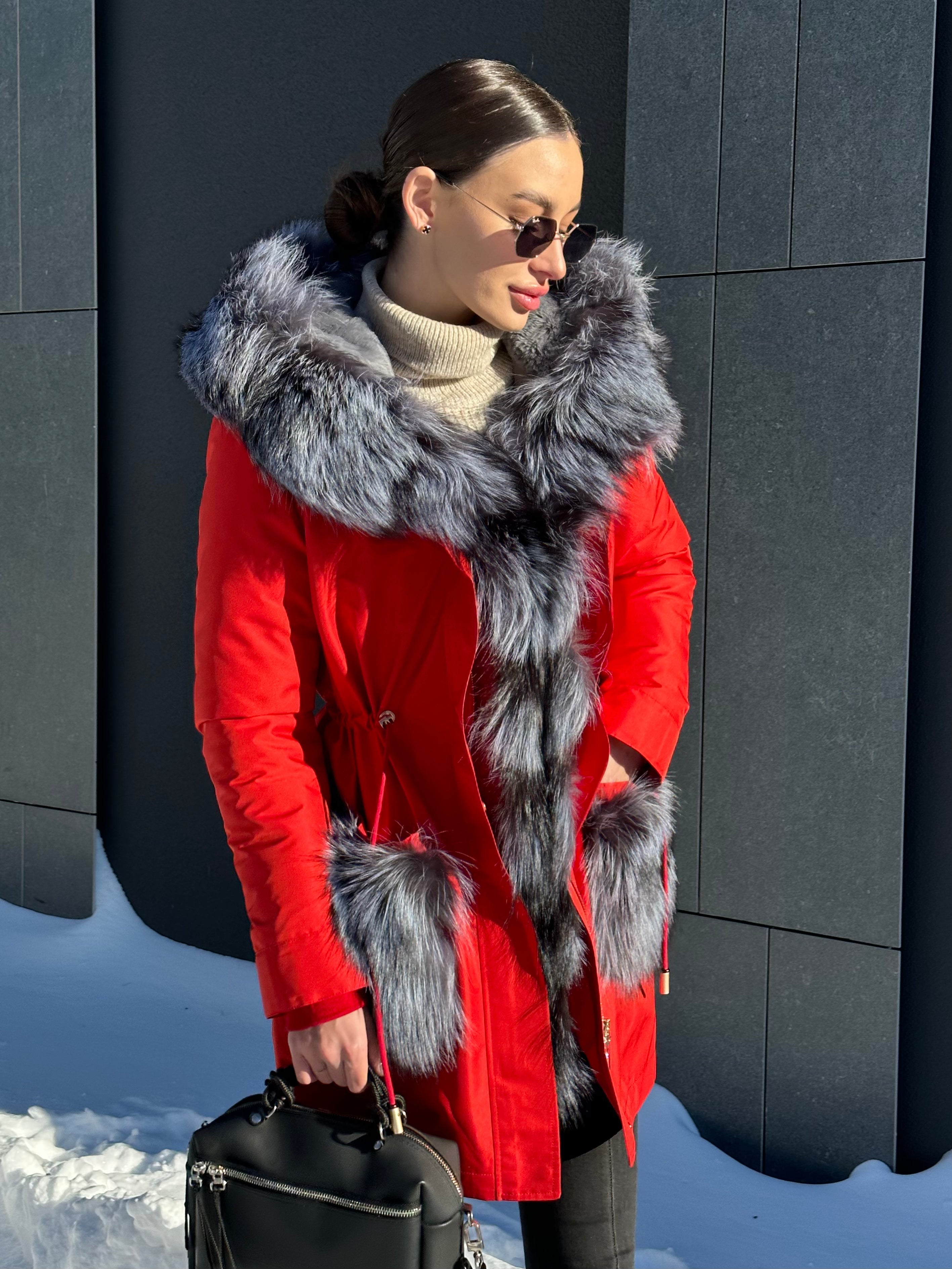 Genuine Silver Fox Fur Rabbit Fur Insulated Parka Alaska® Outerwear Company