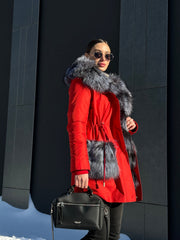 Genuine Silver Fox Fur Rabbit Fur Insulated Parka Alaska® Outerwear Company