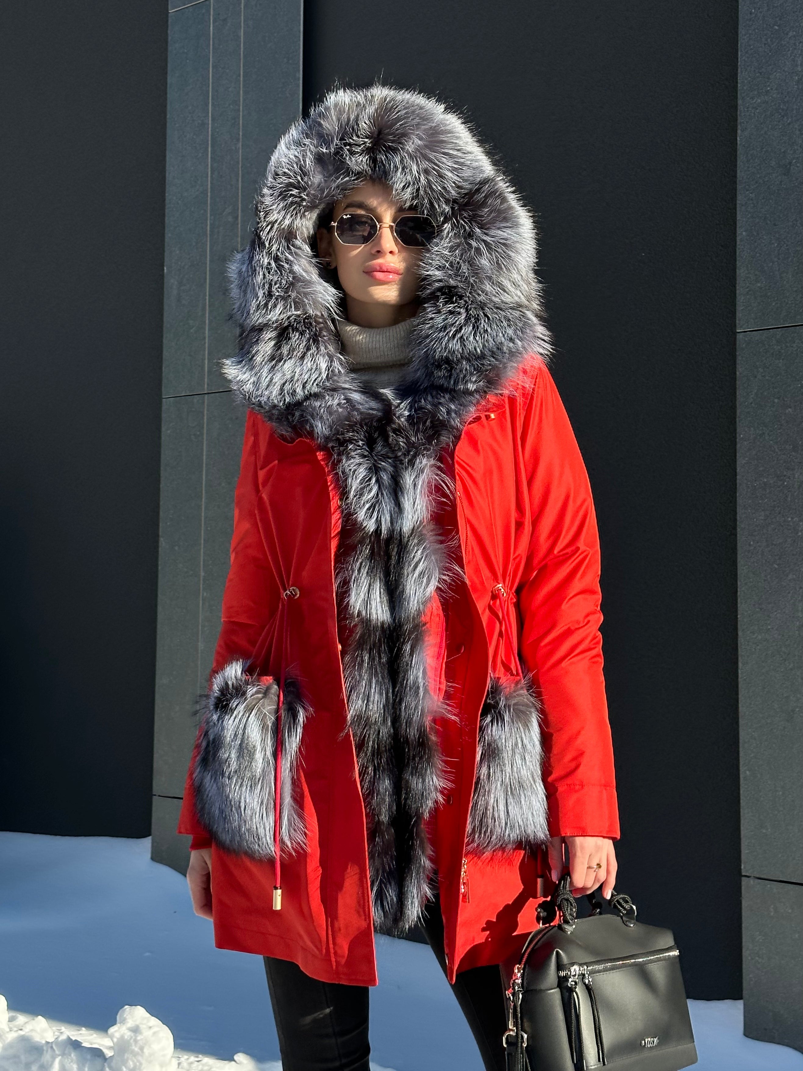 Genuine Silver Fox Fur Rabbit Fur Insulated Parka Alaska® Outerwear Company