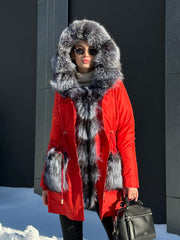 Genuine Silver Fox Fur Rabbit Fur Insulated Parka Alaska® Outerwear Company