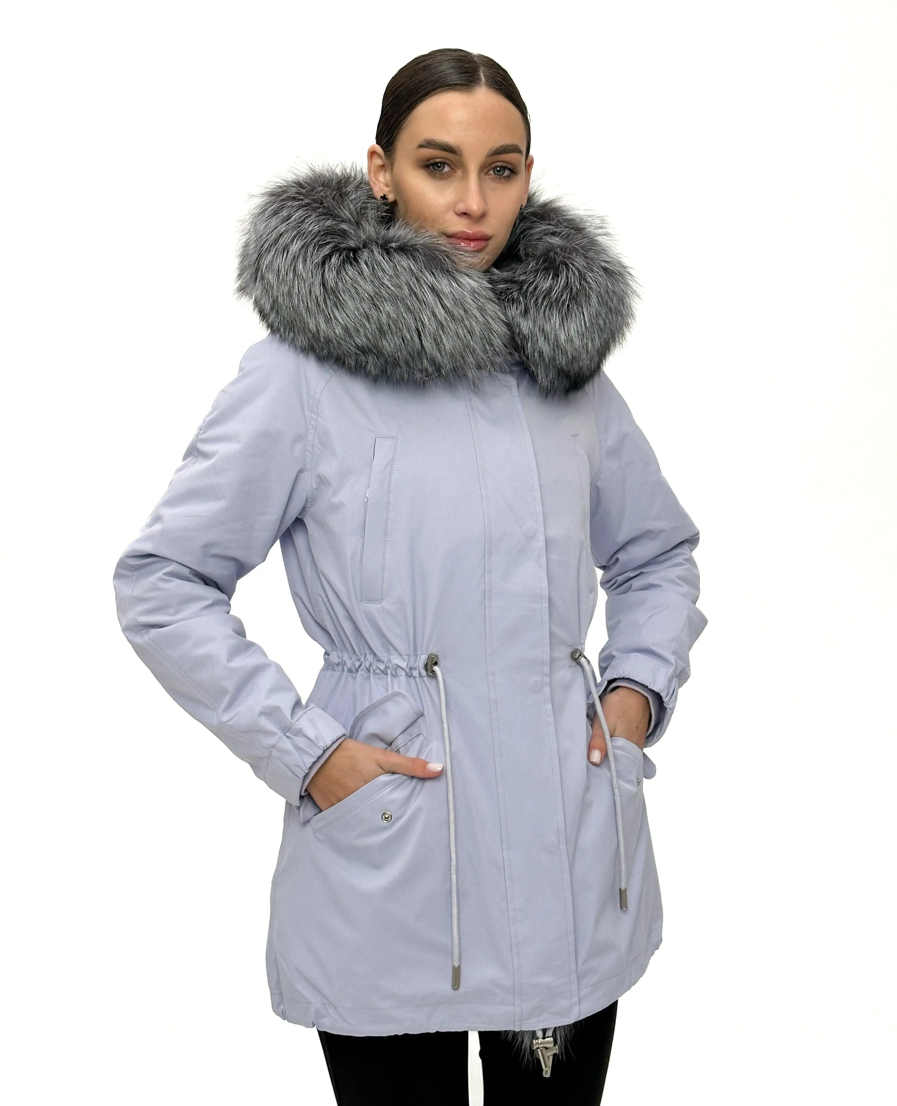 Genuine Silver Fox Fur Trim Rabbit Fur Insulated Parka Alaska® Outerwear Company
