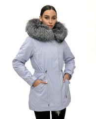 Genuine Silver Fox Fur Trim Rabbit Fur Insulated Parka Alaska® Outerwear Company