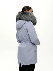 Genuine Silver Fox Fur Trim Rabbit Fur Insulated Parka Alaska® Outerwear Company