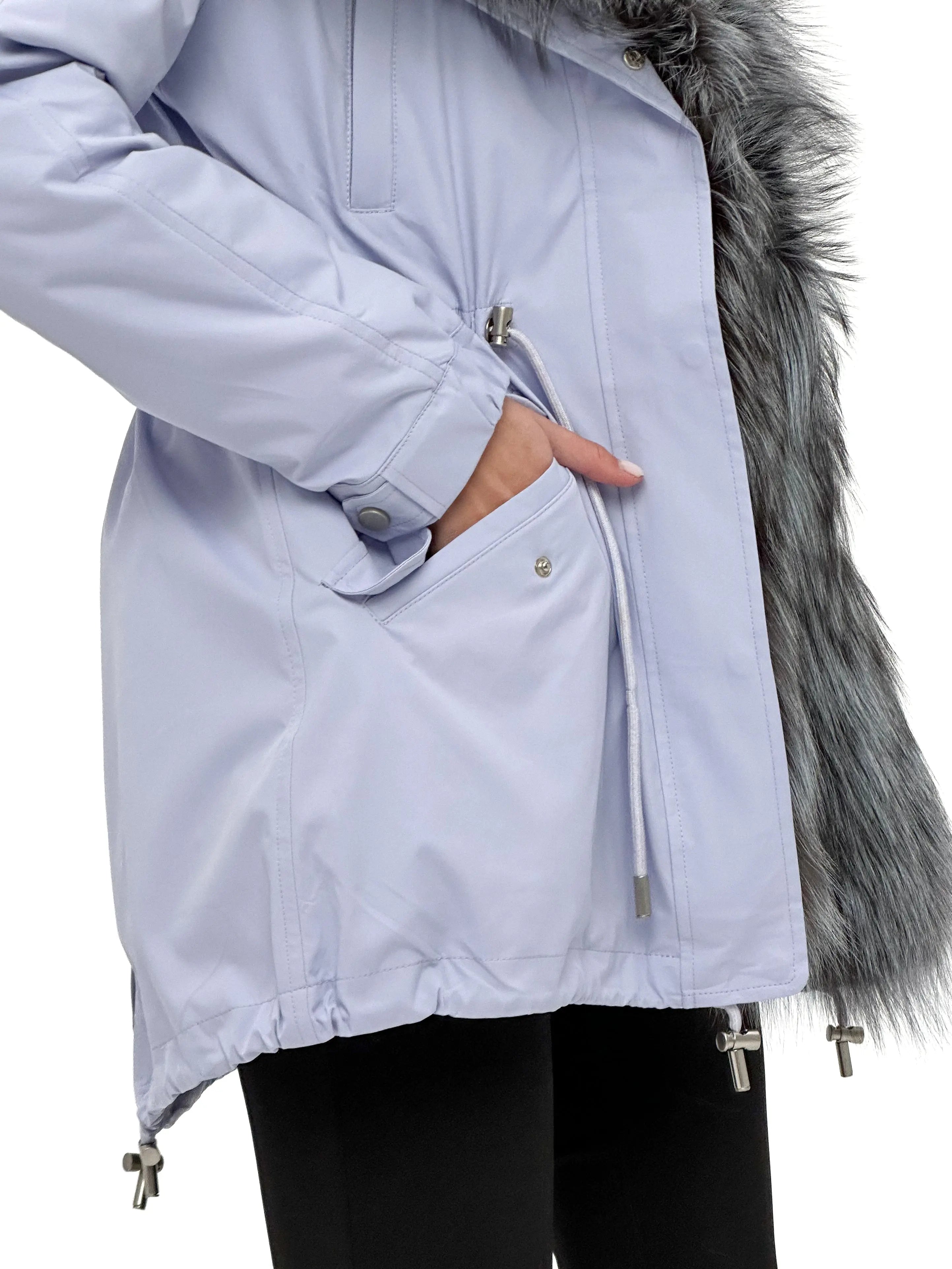 Genuine Silver Fox Fur Trim Rabbit Fur Insulated Parka Alaska® Outerwear Company