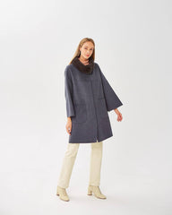 Genuine Scandinavian Mink Fur Virgin Wool Coat Alaska® Outerwear Company