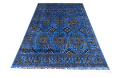 Hand-Knotted Afghani Zerkhaki Wool Rug – 6’7″ x 9’3″ Rugistan