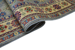 Hand-Knotted Afghani Kazak Wool Rug – 3’11″ x 5’6″ Rugistan