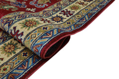 Hand-Knotted Afghani Kazak Wool Rug – 4’9″ x 6’8″ Rugistan