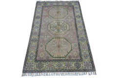 Hand-Knotted Afghani Kazak Wool Rug – 4’ x 6’ Rugistan